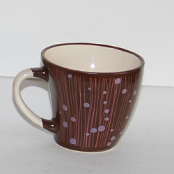 150cc ceramic coffee cup and saucer