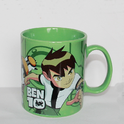 Ben 10 design straight ceramic coffee mug