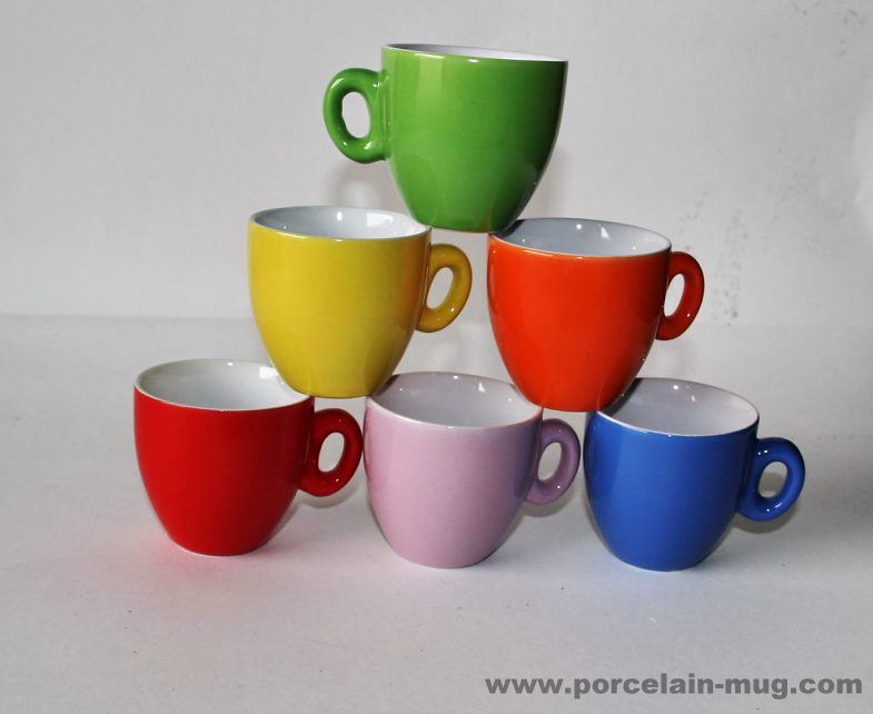 90cc ceramic coffee cup and  saucer