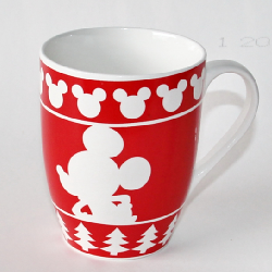 Xmas disney ceramic coffee mug