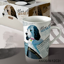 Fine porcelain coffee mug-dog