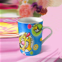 Fine porcelain child mug buddha design