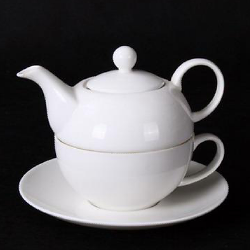 Tea for one set-white body