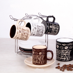6oz ceramic coffee cup&saucer