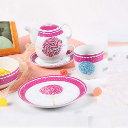 Ceramic breakfast dinner set-candy