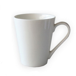 Ceramic white V mug