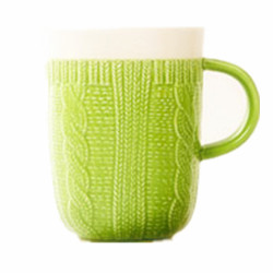 Personalized colorful ceramic sweater mug