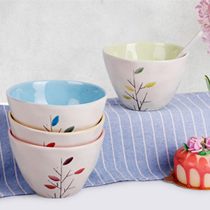 4.5'' Little tree design ceramic bowl