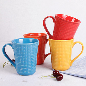 16oz colorful glazed ceramic mug