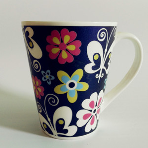 12oz electro-optic flower full printed ceramic mug series