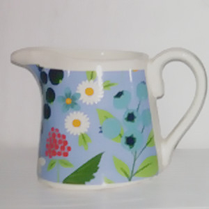 little flower&grass&insects design ceramic jug