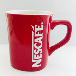 Nestle's promotional square ceramic coffee mug