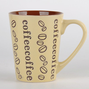 Retro style coffee bean design ceramic coffee mug series