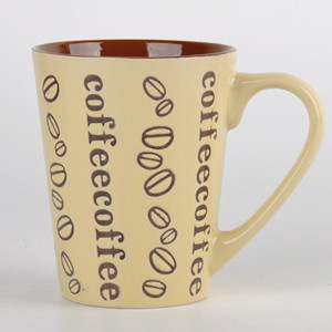 Retro style coffee bean design ceramic coffee mug series