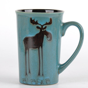 Alaska animal handpainted ceramic coffee mug series