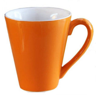 Matte two-tone promotional ceramic mug