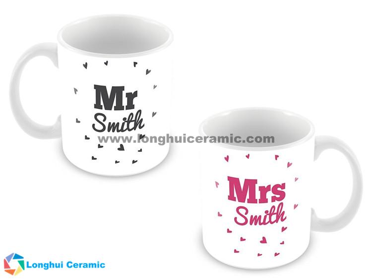 Any Name Here, personalized love ceramic couple mug 