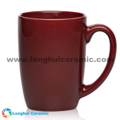 Large Mocha glossy customized ceramic coffee mug
