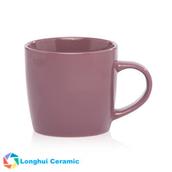 12oz Custom smooth glossy ceramic promotional coffee mug