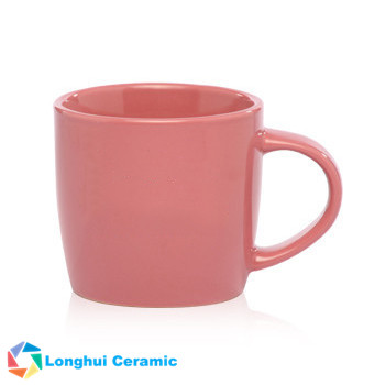 12oz Custom smooth glossy ceramic promotional coffee mug