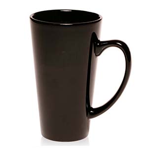 16oz Tall café style personalized ceramic coffee mug
