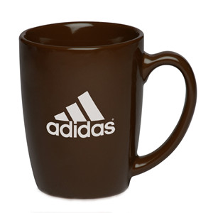 12oz Custom curved handle java promotional ceramic coffee mug