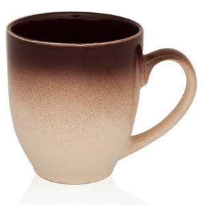 16oz Gradient-tone ceramic bistro coffee mug