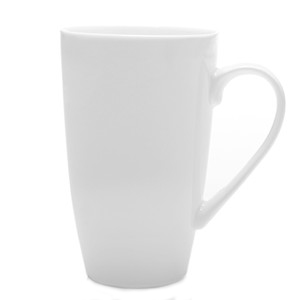 16oz Large latte white ceramic porcelain mug