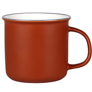 13oz Personalized flared top bicolor ceramic coffee cup