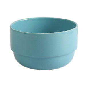 Stackable colorful ceramic rice bowl