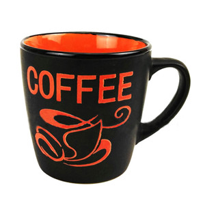 12oz Two-tone ceramic coffee mug