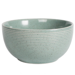 5.5''european style high end spiral line embossed ceramic noodle bowl