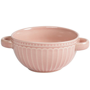 13cm pasta fruit noodle liling color binaural ceramic embossed bowl