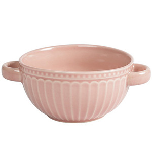13cm pasta fruit noodle liling color binaural ceramic embossed bowl