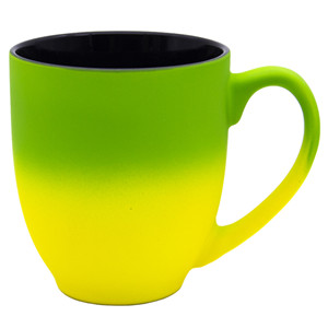 16oz beautiful two gradient colours silicon coating custom logo OEM ceramic stylish soft touch cup