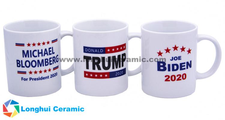 2020 USA president election Donald Trump Biden Sanders Michael Bloomberg ceramic coffee mug cup